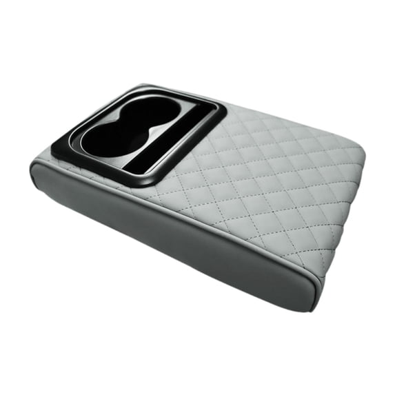 Ysyqkn Car Center Console Cushion Arm Rest Pad Armrest Heightening Pad Soft Protection Gray