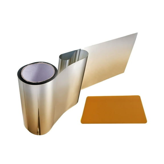 Ysyqkn Car Sun Visor Strip Tint Film 20cmx150cm, Front Windshield Protect Shade Sticker Gold