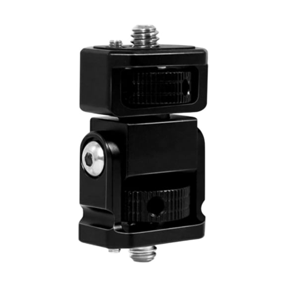 Ysyqkn Fluid Head Mount Head Adjustable 1/4"Screw Mount Stand Micro Adjustment Pan Tilt 50mmx28mmx19mm
