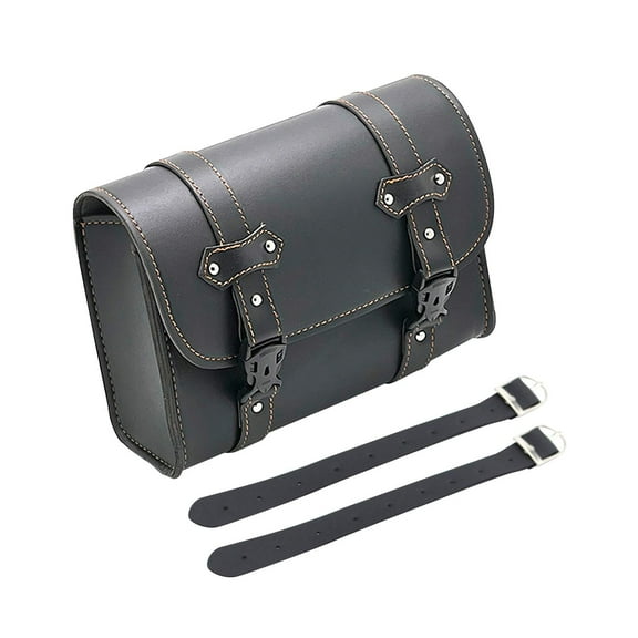 Ysyqkn Generic Motorcycle Tool Bag Cycling Luggage Bag Easy to Install Saddlebag Riding Black