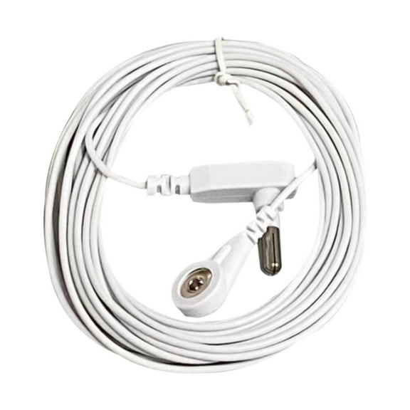 Ysyqkn Grounding Cable Grounding Wire Flexible Grounding Line for Earthing Sleeping Mat White 4.6 M