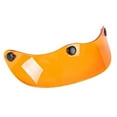 thumbnail image 1 of Ysyqkn Helmet Visor Cover, Easy-Install Replacement, 3-Snap Sun Visor Shield, Universal Transparent Orange, 1 of 9