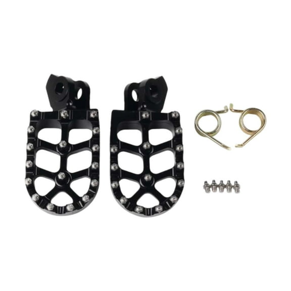 Ysyqkn Motor Foot Pegs Set Foot Pedals Rests AntiSlip Assembly Wide Footpegs for Tenere Black