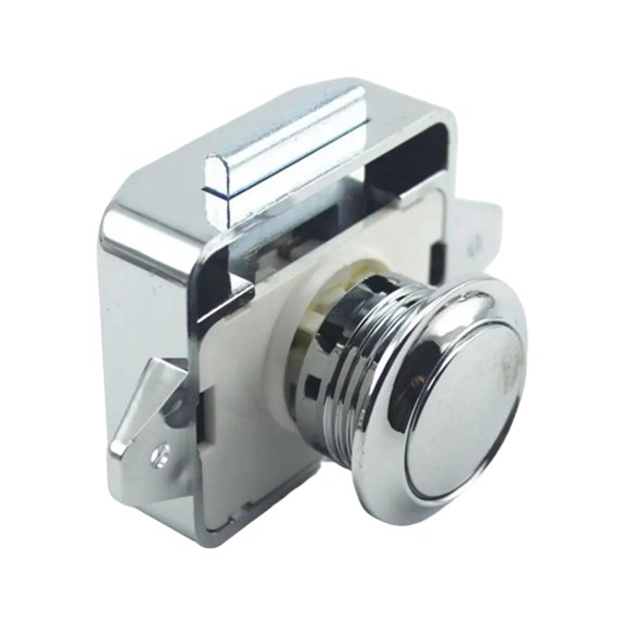 Ysyqkn Push Button Latch Lock Easy Installation Cabinet Door Catch Cupboard Lock Drawer Style A