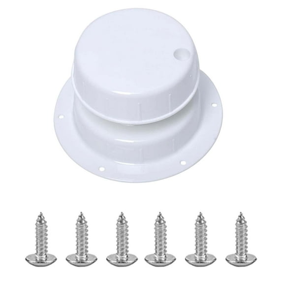 Ysyqkn RV Roof Vent Cap Direct Replaces with Install Screws Ventilation Duct Vent Cover White