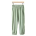 thumbnail image 1 of Ytdscs Kids Toddler Jogger Pants for Boys Girls Breathable Quick Dry Ice Silk Pants Unisex Loose Anti-Mosquito Sweatpants Elastic Waist Unisex Trousers for Summer 5-15T, 1 of 9