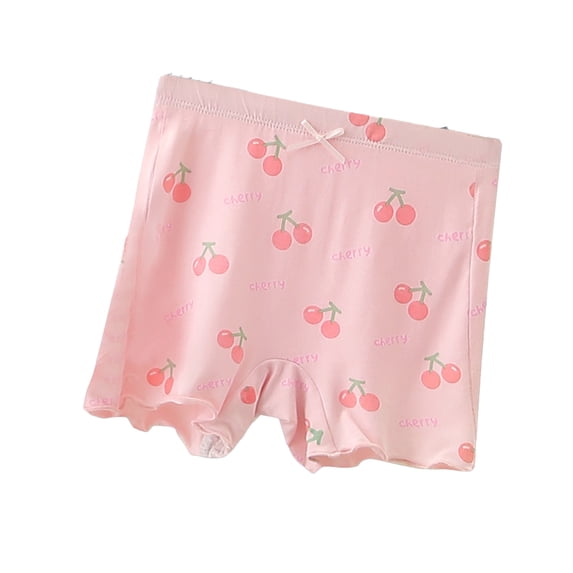 Ytdscs Kids Toddler Underwear for Girls Cotton Four Corners Shorts Summer Soft Boxers Briefs 4-15 Years Teen Printed Panties for Girls