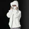 thumbnail image 1 of Yteetum Women's Balaclava Hoodie with Mask, Oversize Zip Up Hoodies for Women Double-Layer Windproof Hooded Zipper Sweatshirt Jackets Wind-resistant Winter Hoodies Sweatshirt Athletic Coat, 1 of 9