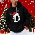 thumbnail image 1 of Yteetum Christmas Hoodies for Men Oversized Christmas Letter Print Drawstring Pullover Hooded Sweatshirts Mens Casual Christmas Graphic Print Loose Long Sleeve Hoodies Xmas Holiday Hooded Sweatshirt, 1 of 5