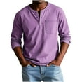 thumbnail image 1 of Yteetum Golf Shirts for Men Oversized Long Sleeve Button Down Collar Classic Polos Shirt Mens Solid Single Pocket Soft Versatile Casual T Shirt Top for Everyday Outing Office Looks Weekend Activities, 1 of 5