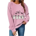thumbnail image 1 of Yteetum Halloween Sweatshirts Women Long Sleeve Ghost Pumpkin Graphic Print Crewneck Pullover Sweatshirt Fall Loose Comfy Spooky Season Round Neck Sweatshirt Holiday Tops, 1 of 6