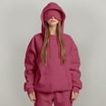 thumbnail image 1 of Yteetum Hoodie With Eye Mask for Womens Comfort Airplane Mode Travel Pocket Hoodie Casual Loose Long Sleeve Drawstring Hooded Pullover Sweatshirts Top, Lightweight Solid Fall Wearable Blanket Hoodies, 1 of 7