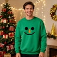 thumbnail image 1 of Yteetum Matching Christmas Sweatshirts for Couples Oversized Crewneck Christmas Print Pullover Hoodless Sweatshirts Mens Womens Round Neck Xmas Graphic Print Long Sleeve Sweatshirt Christmas Gifts, 1 of 6
