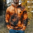 thumbnail image 1 of Yteetum Men's Hoodies Sweatshirts Halloween Print Oversize Drawstring Pullover Hoodies Tops Mens Casual Halloween Graphic Print Loose Long Sleeve Hooded Sweatshirts with Pockets Fall Clothes, 1 of 3