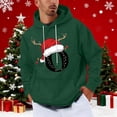thumbnail image 1 of Yteetum Men's Oversized Christmas Hoodies Christmas Letter Print Drawstring Pullover Hooded Sweatshirts Mens Casual Christmas Graphic Print Loose Long Sleeve Hoodies Xmas Holiday Hooded Sweatshirt, 1 of 5
