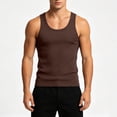thumbnail image 1 of Yteetum Men's Ribbed Tank Tops Crewneck High Stretch Moisture Wicking Sleeveless Muscle Shirt Summer Solid Round Neck Loose Gym Workout Bodybuilding Athletic T Shirts, 1 of 8