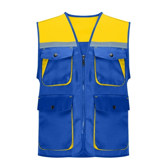 Yteetum Men's Women's Lightweight Outdoor Fishing Work Safari Travel Photography Cargo Vest Jacket Multi Pockets, Womens Casual Lightweight Hiking Climbing Quickly Dry Mesh Vest Waistcoat Jacket