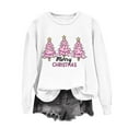 thumbnail image 1 of Yteetum Christmas Sweatshirts for Women Oversized Crewneck Chirstmas Tree Printed Pullover Hoodless Sweatshirts Tops Womens Casual Round Neck Xmas Holiday Long Sleeve Sweatshirts Fall Winter Clothes, 1 of 6