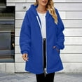 thumbnail image 1 of Yteetum Oversized Hoodies for Women Zip up Fleece Hooded Tunic Sweatshirt Long Hoodie Jacket Coat Womens Casual Solid Loose Fleece Lined Warm Long Length Knee Length Fall Hoodie Jacket Outwear, 1 of 8