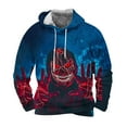 thumbnail image 1 of Yteetum Oversized Sweatshirt Hoodies for Men Halloween Graphic Print Drawstring Pullover Hooded Sweatshirts Tops Mens Casual Graphic Printed Lightweight Long Sleeve Hood Sweatshirts with Pocket Coats, 1 of 5
