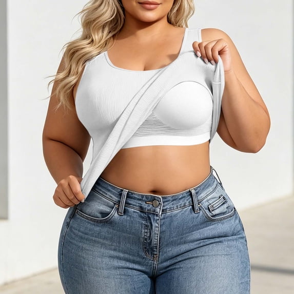 Yteetum Plus Size Tank Tops for Women Built in Bra Spaghetti Strap Camisole Tanks Womens Summer Casual Solid Lightweight Comfy Sleeveless Cami Shirts