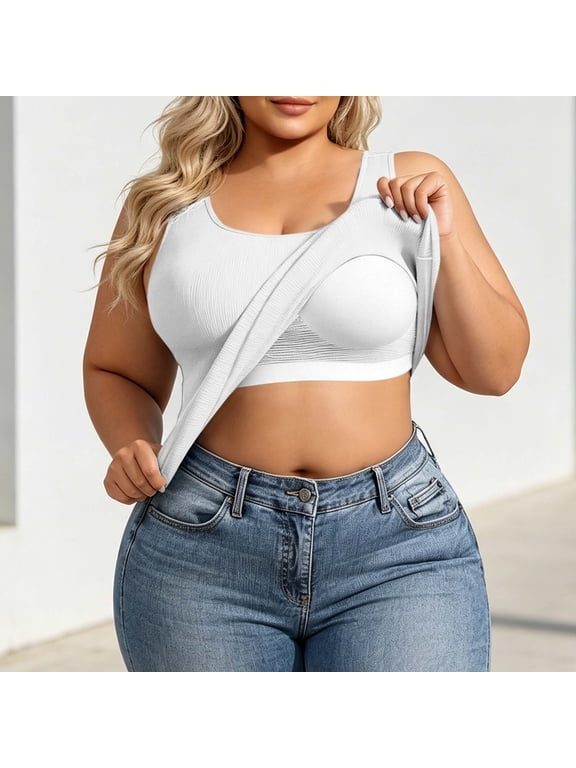 Plus Size Tank Tops for Women Built in Bra Spaghetti Strap Camisole Tanks Womens Summer Casual Solid Lightweight Comfy Sleeveless Cami Shirts