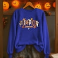 thumbnail image 1 of Yteetum Pumpkin Print Sweatshirts for Women Halloween Thanksgiving Print Crewneck Hoodless Sweatshirt Tops Womens Casual Pumpkin Season Print Round Neck Loose Fits Long Sleeve Sweatshirts Fall Trendy, 1 of 6