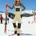 thumbnail image 1 of Yteetum Snow Suits for Women Oversized Ski Snow Bib Overalls Waterproof Windproof Insulated Ski Bib Overalls One Piece Snow Snowboarding Pants Adjustable Shoulder Strap One Piece Jumpsuits Snowpants, 1 of 8