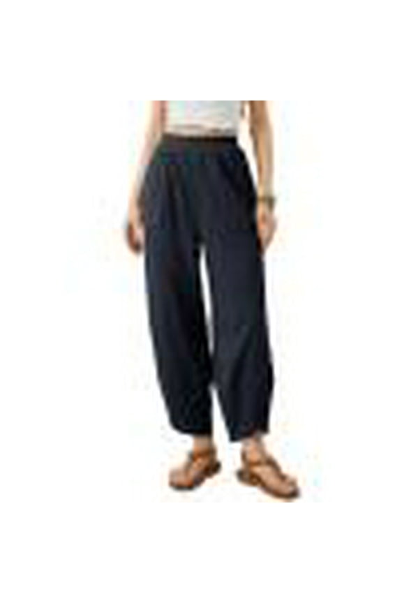 Sweatpants Women Elastic Waist Pocket Sweat Pants Summer Fall Solid Color Casual Loose Comfy Athletic Long Pants