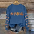 thumbnail image 1 of Yteetum Sweatshirt for Women Maple Leaf Print Crewneck Long Sleeve Sweatshirt Pullover Tops Womens Casual Leaf Printed Round Neck Lightweight Loose Soft Oversized Hoodless Sweatshirts Fall Fashion, 1 of 1