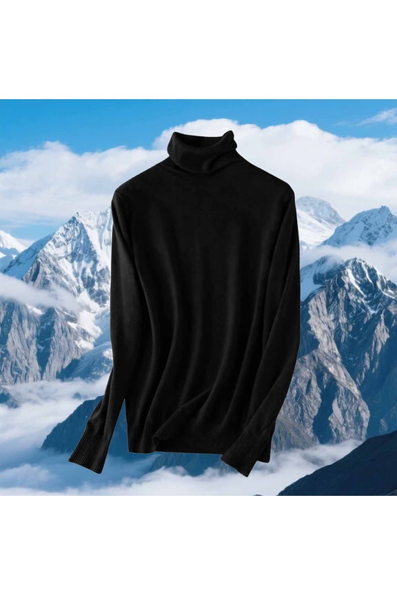 Turtleneck Sweaters for Women Oversized Puffed Collar Cozy Versatile Pullover Slim Fits Thermal Base Layer Knit Top Womens Casual Solid Stack Neck Long Sleeve Lightweight Fall Winter Sweaters