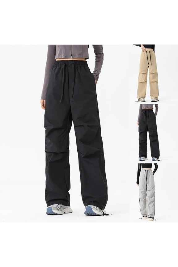 Women's Hiking Shell Pants Versatile Waterproof Windproof Outdoor Sports Shell Long Pants Casual Solid Joggers Lightweight Quickly Dry Fishing Camping Shell Pants with Pockets Fall