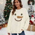 thumbnail image 1 of Yteetum Women's Oversized Christmas Sweatshirts Crewneck Loose Fits Pullover Hoodless Sweatshirts Top Womens Casual Round Neck Xmas Graphic Print Long Sleeve Fall Sweatshirt Fall Clothes Clothes, 1 of 6