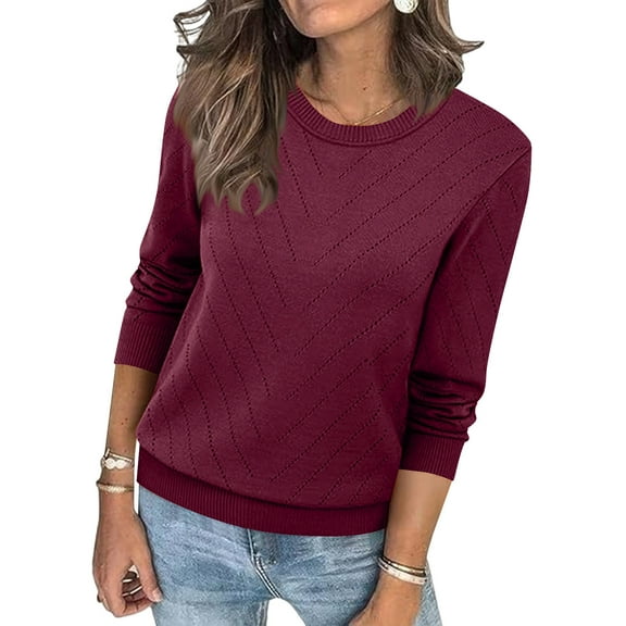 Yteetum Women's Oversized Cozy Sweaters Long Sleeve Knit V Neck Fall Sweaters Tops Womens Casual Solid Soft Loose Fits Lightweight Long Sleeve Plus Size Sweater Blouse Fall Winter Clothes