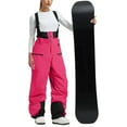 thumbnail image 1 of Yteetum Women's Ski Snow Bibs Overalls Oversized Waterproof Windproof Insulated Ski Bib Overalls One Piece Snow Snowboarding Pants Suit Adjustable Shoulder Strap One Piece Jumpsuits Romper Snowpants, 1 of 7