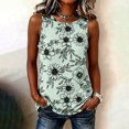 thumbnail image 1 of Yteetum Women's Summer Tank Tops Sleeveless Crewneck Floral Printed Shirts Womens Casual Loose Fits Lightweight Comfy Tanks, 1 of 5