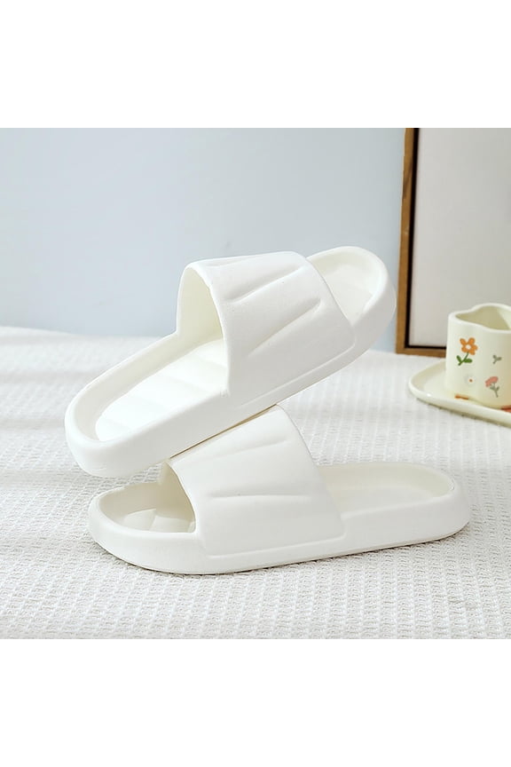 Womens slides Ribbed EVA Shower Slides Open Toe Non Slip Sandals Lightweight House Shoes Bathroom Beach Poolside Gym Travel Footwear