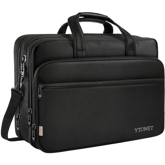 Shoulder Computing Ytonet, Laptop Bag, 17 inch, Waterproof Expandable Messenger Black ...