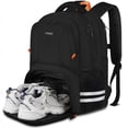 thumbnail image 1 of Ytonet Travel Backpack for Men & Women, Water-Resistant Sports Backpack with Shoe Compartment, Fits 15.6-Inch Laptop – Ideal for Workouts, Camping, Hiking, Black, 1 of 7