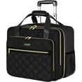 Rolling Laptop Bag Women, Rolling Briefcase for Women, 17.3 Inch
