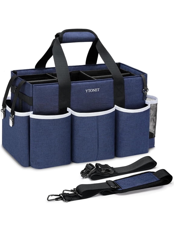 Wearable Cleaning Caddy Bag, Sturdy Large Supplies Organizer, Caddy Organizer with Strap