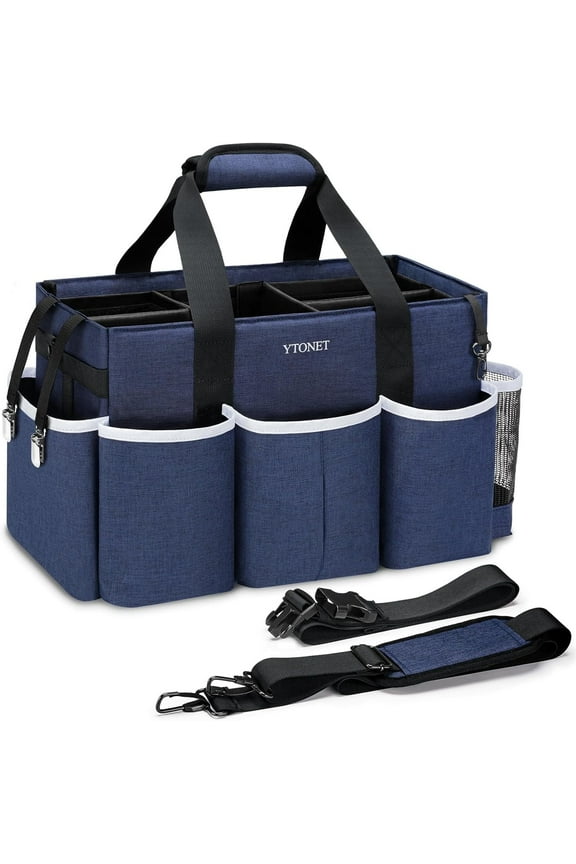 Wearable Cleaning Caddy Bag, Sturdy Large Supplies Organizer, Caddy Organizer with Strap