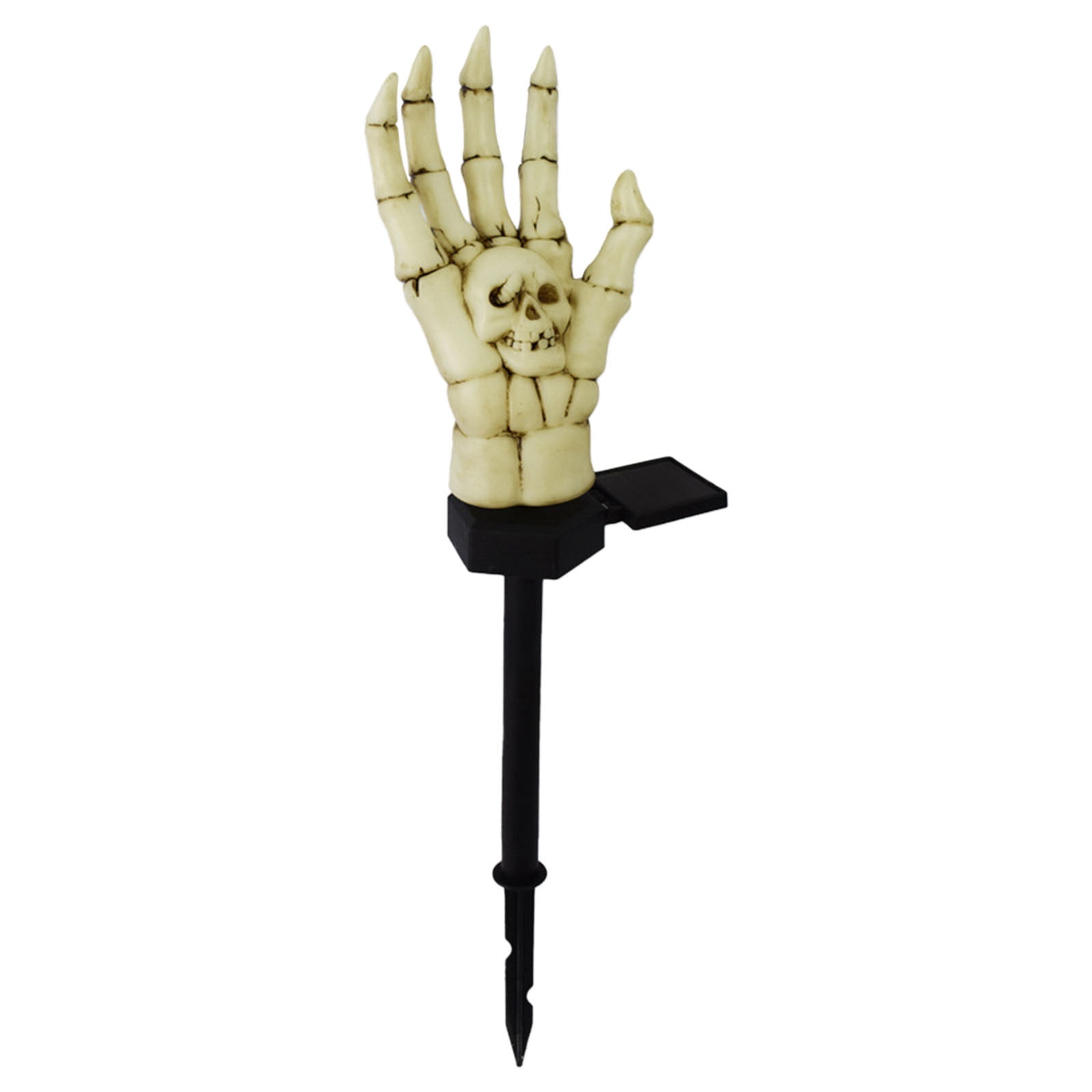 Coollooc Solar Halloween Decorations, Lighted Skeleton Arms Hand Stakes ...