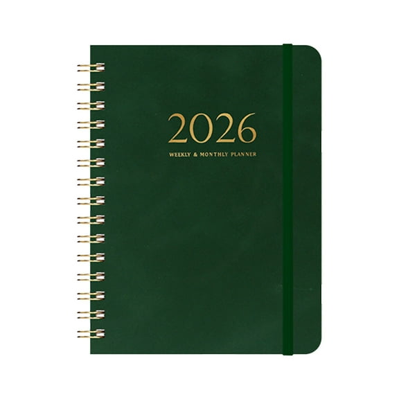 Yttmshdga 2026 New A5 Schedule Book Daily Plan Book Hardcover Notebook Creative Notepad Time Management Handbook Student