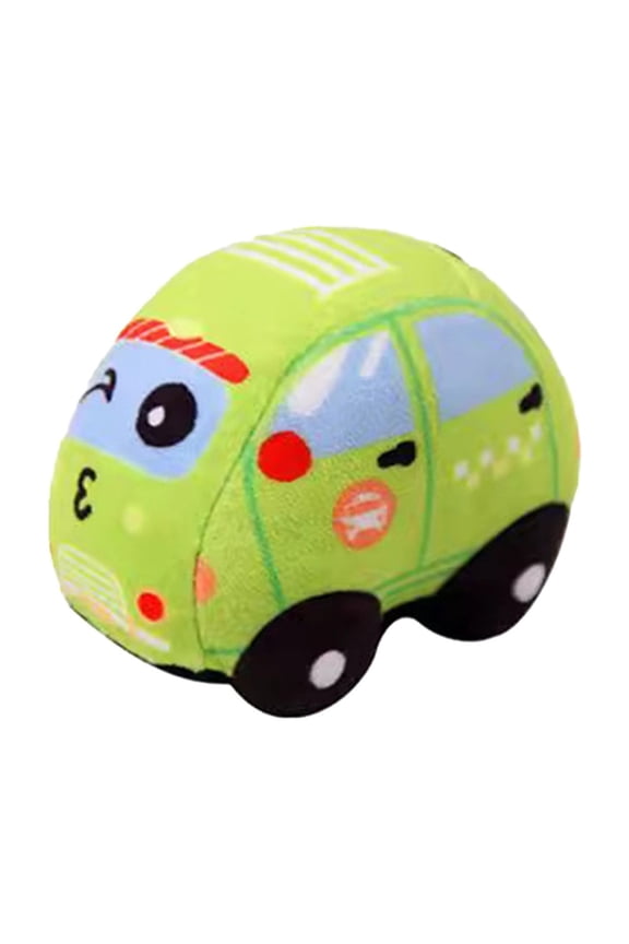 Children's Simulation Toy Car Plush Doll Fire Truck Car Plush Doll Pendant Keychain