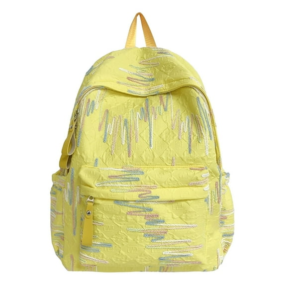 Yttmshdga Clearance! Sequin Daypack Cute Backpack With Plush Zipper Pull Lightweight Large Capacity