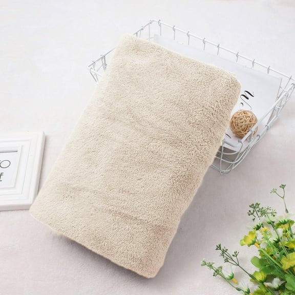 Yttmshdga Coral Fleece Bath Towel Price Drop Alert! Towel Turkish Cotton Bath Sheets 700 GSM 35 X 70 Inch,Cream