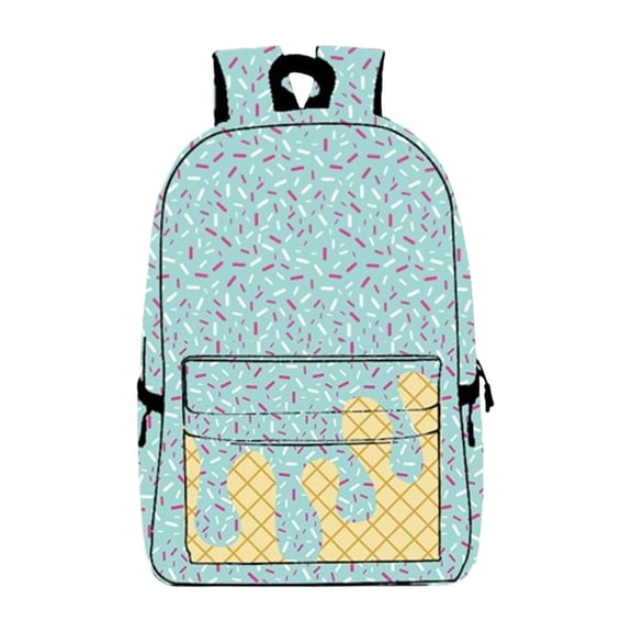 Yttmshdga Ice Drip Backpack Ice Shoulder Backpacks Shoulder Bag With Side Pockets Cute Large Capacity