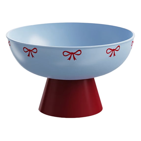 Yttmshdga Plastic Bowl For Kitchen Counter Decorative Bowl With Removable Drain Pedestal Modern High Footed Bowl For Home Decor Desktop Display Kitchen Storage Key Candy