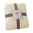 thumbnail image 1 of Yttmshdga Wide Strip Thickened Imitation Hair Border Coral Fluff Blanket Flannel Blanket Cover Blanket, 1 of 9